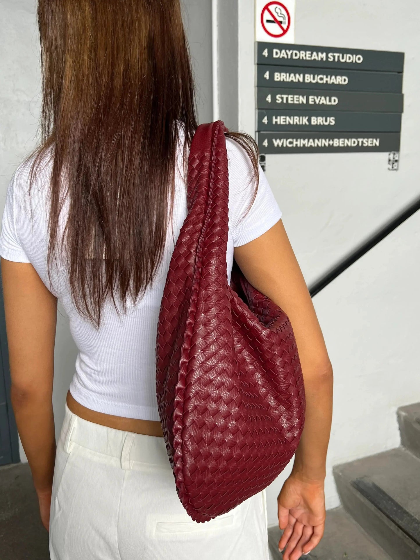 Everyday Leather Bag - Wine Red Kia Day Design