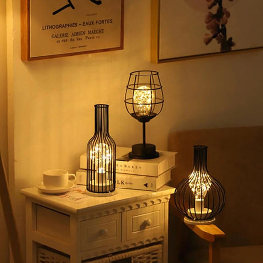 LED Bulb Iron Table Night Light - Kia Day Design