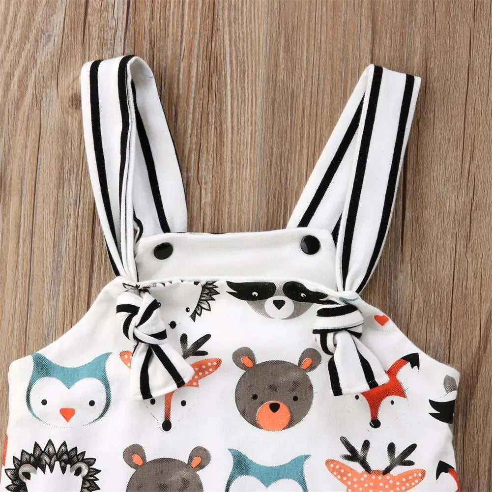 Newborn Baby Strappy Romper Jumpsuit 0-24M Kia Day Design