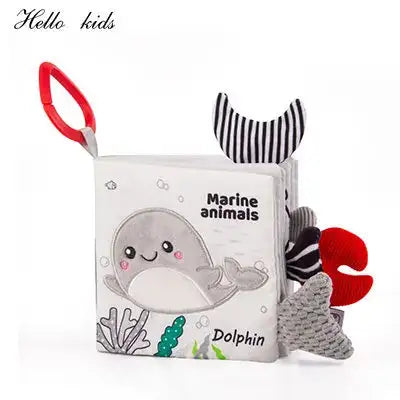 3D Soft Baby Cloth Books Dolphin