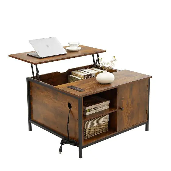 Height-adjustable Coffee Table with Hidden Compartments - Kia Day Design