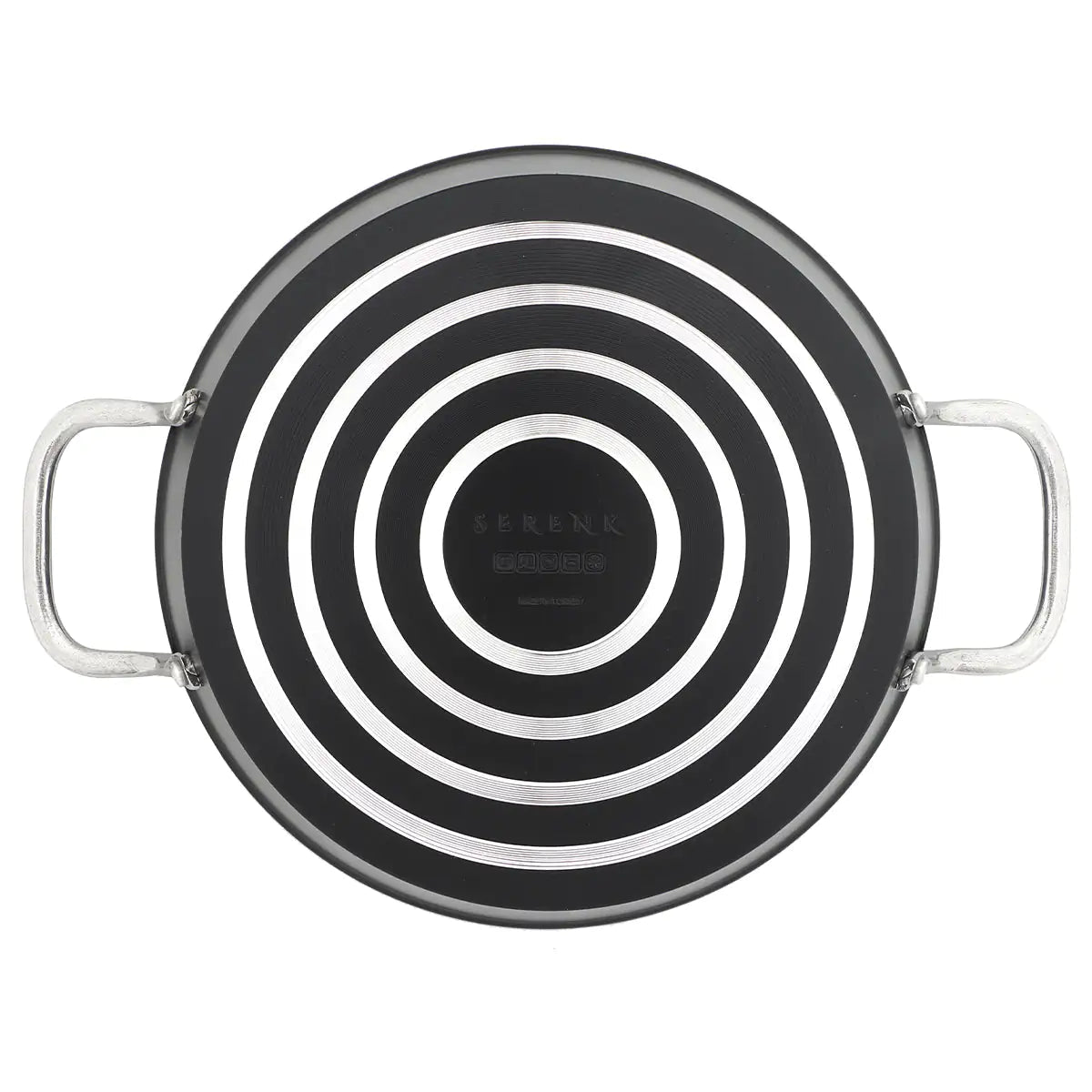 Serenk Excellence Granite Egg Pan with Glass Lid, 22 cm Kia Day Design