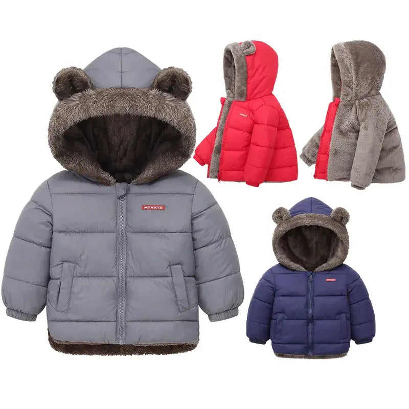 Children's Thick Fleece Coat Kia Day Design