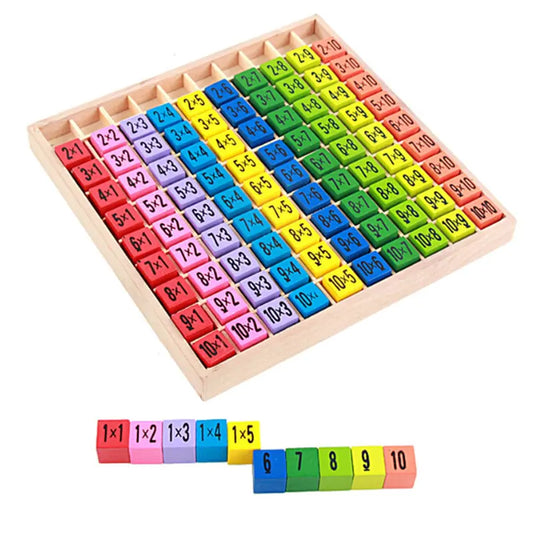 Kids Wooden Multiplication Table - Kia Day Design