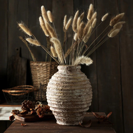 Antique Stoneware Vase - - vase