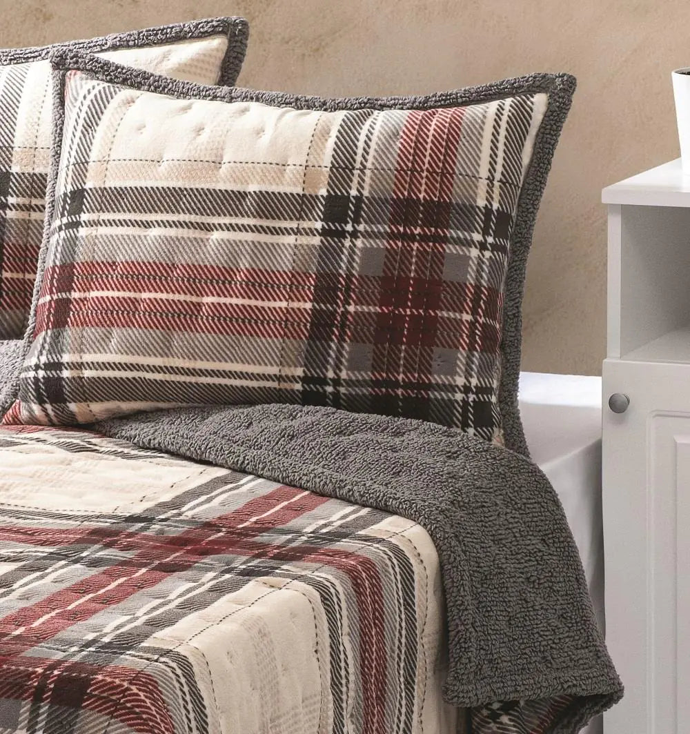 Merinos Allday Double Bedspread Set Dureau Gray Kia Day Design