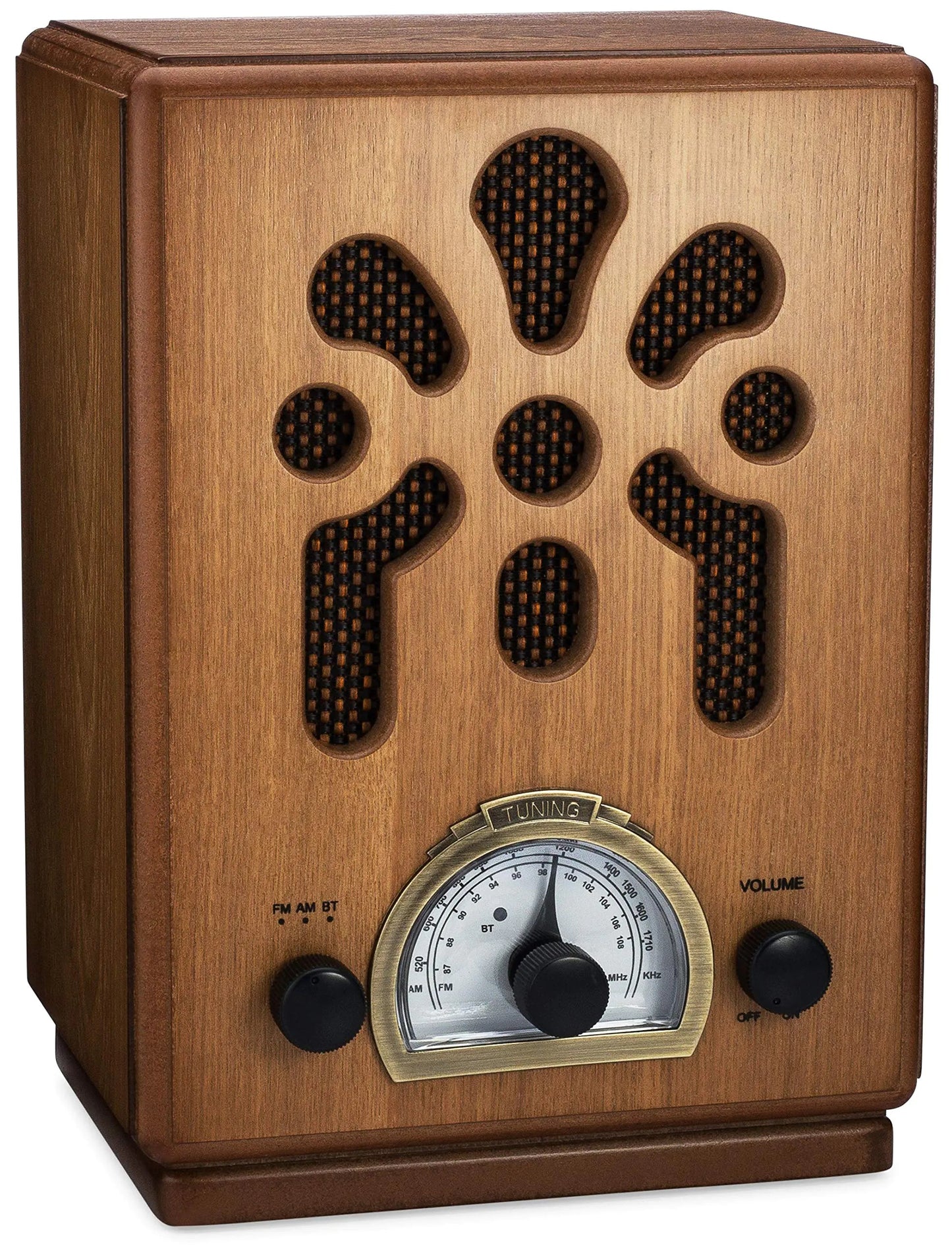Wooden Classic Vintage Retro Style AM/FM Radio with Bluetooth - Kia Day Design