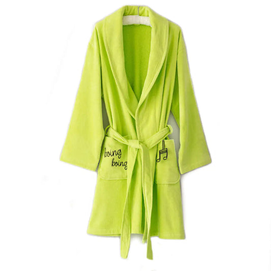 Milk&Moo Cacha Frog Velvet Mother Bathrobe Kia Day Design