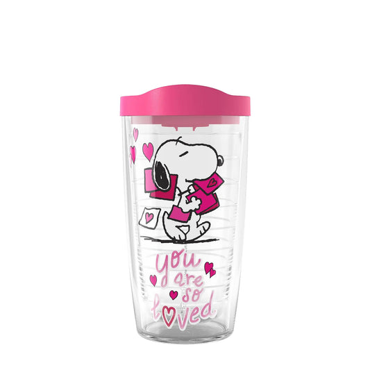 Tervis Peanuts Snoopy Valentines Day You Are So Loved Double Walled Insulated Tumbler - - drinkware