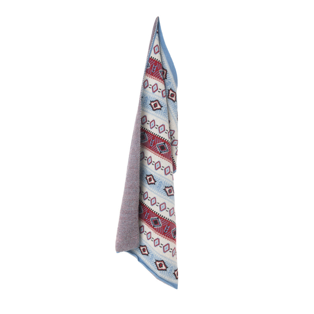 Navajo Nights Knitted Cotton Kitchen Towel '' SET OF 2 '' in Mesa Red - - KITCHEN TOWEL