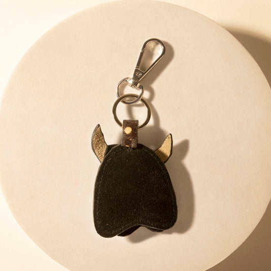 Myra Outpost Bull Keychain in Desert Hide Mix - - Accessories