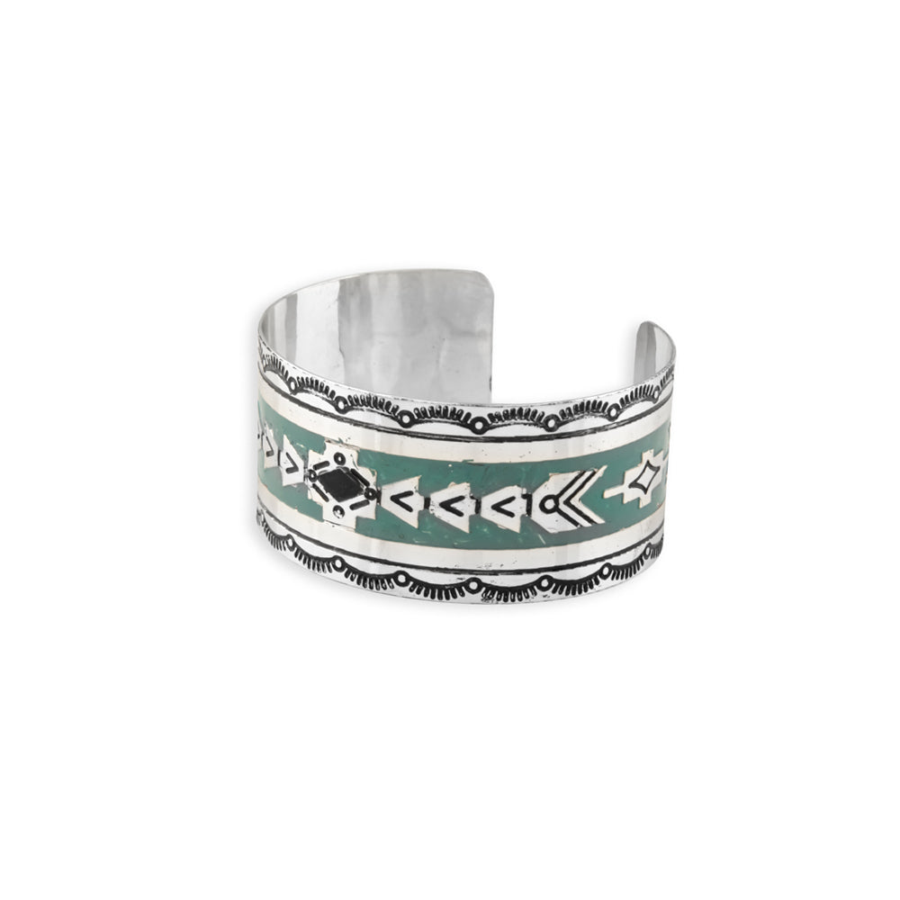 Mesa Heritage Etched Metal Cuff Bracelet- Myra USA- {{Product type}}