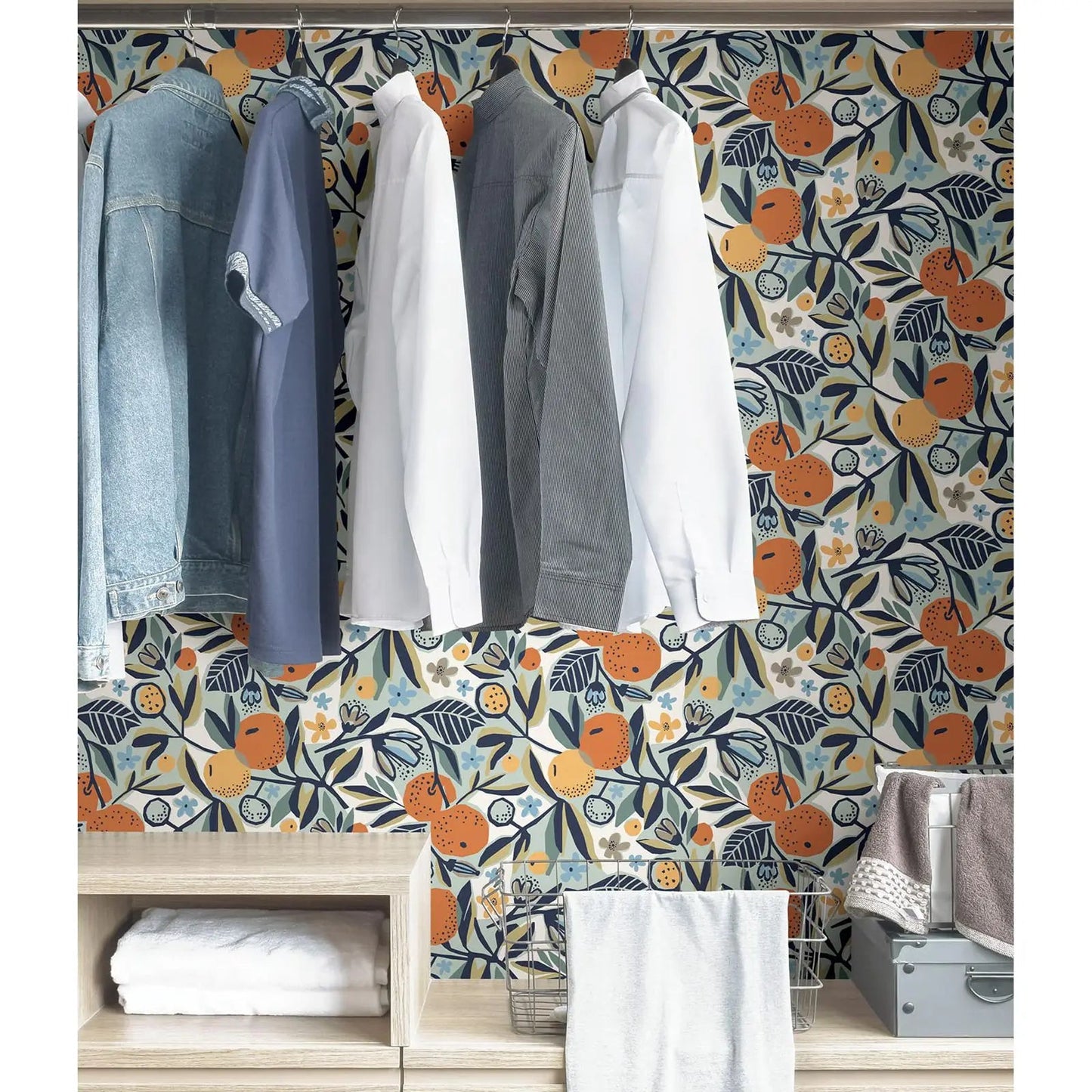 Fruit Orange Pattern Wallpaper Kia Day Design