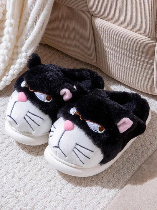 Cute Cat Cotton Slippers - - Slippers 1
