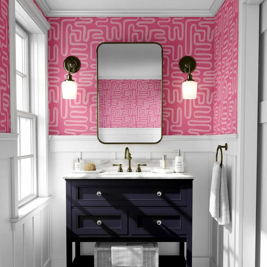 Pink Abstract Wallpaper Kia Day Design