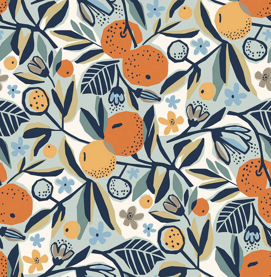 Fruit Orange Pattern Wallpaper Kia Day Design