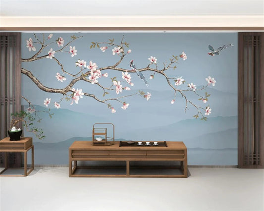 Flower Bird Landscape Wallpaper - - wallpaper