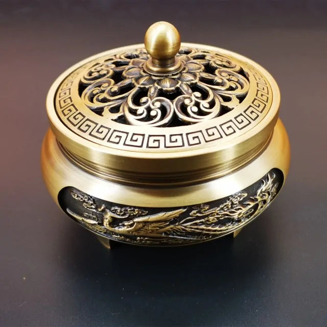 Antique Copper Incense Burner - Kia Day Design