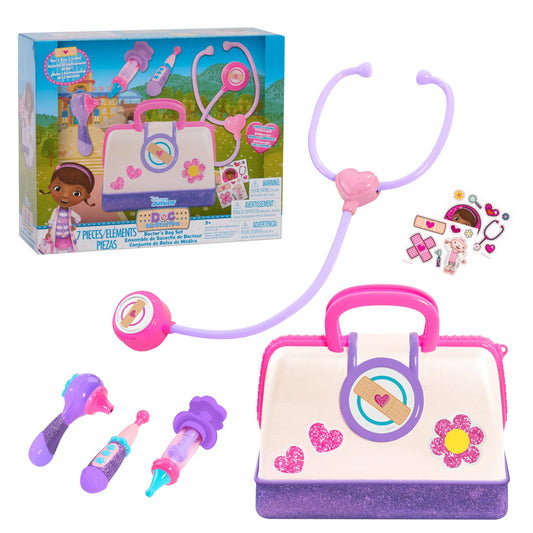 DOC MCSTUFFINS Disney Junior Toy Hospital Doctors Bag 7-piece Set - - Dr. Toy kit