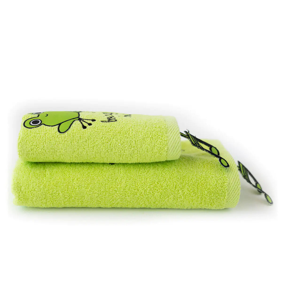 Milk&Moo Cacha Frog Baby Towel Set of 2 Kia Day Design