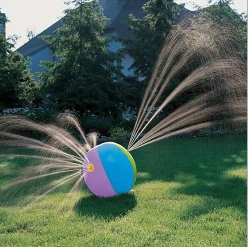 Inflatable Summer Water Sprinkler Ball for Outdoor Fun - - sprinkler toy