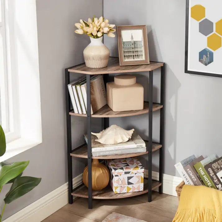 4-Tier Corner Shelf Multipurpose Stand - Kia Day Design