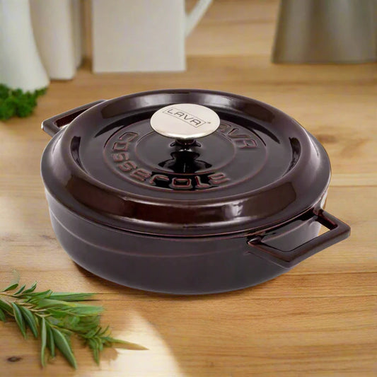 LAVA Premium Multipurpose Round Cast Iron Dutch Oven 24 cm Kia Day Design