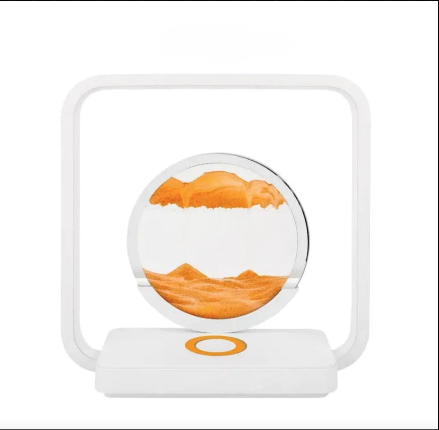 LED Quicksand Painting Night Lamp with Wireless Charger and USB Kia Day Design