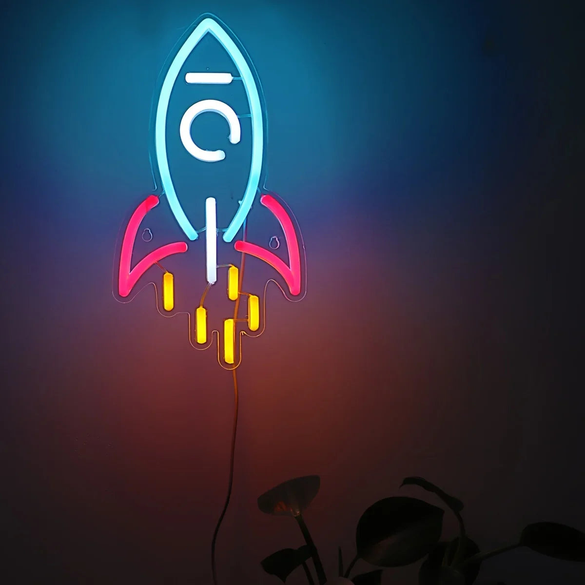 Rocket Neon Sign LED Neon Light - - led sign