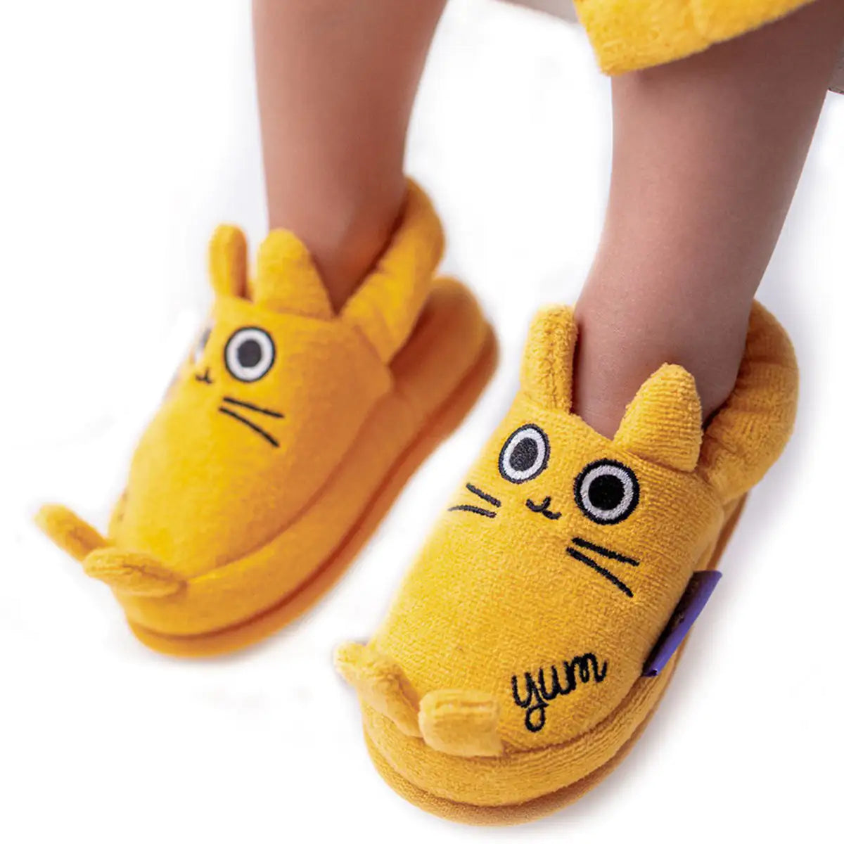 Milk and Moo Tombish Cat Toddler Slippers - Kia Day Design
