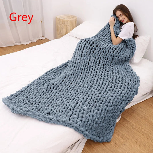 Chunky Knitted Blanket - Kia Day Design