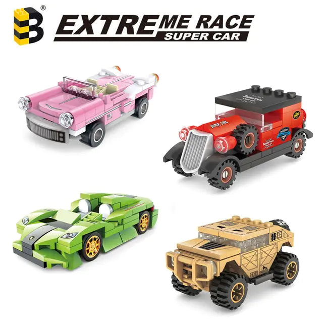 Building Block Garage Car Toys Kia Day Design