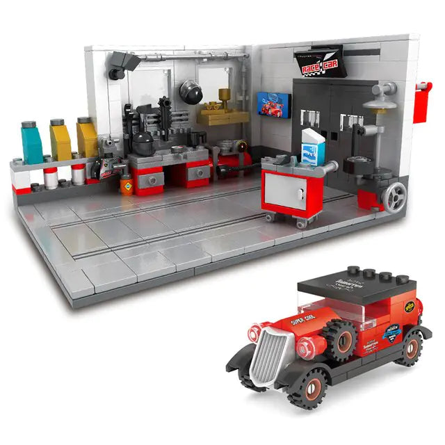 Building Block Garage Car Toys Kia Day Design