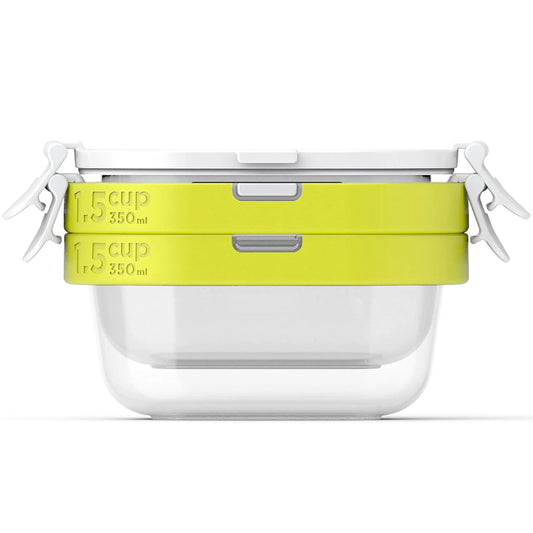 Set of 2 ZOKU Food Storage Containers with Reusable Airtight Lids - Kia Day Design