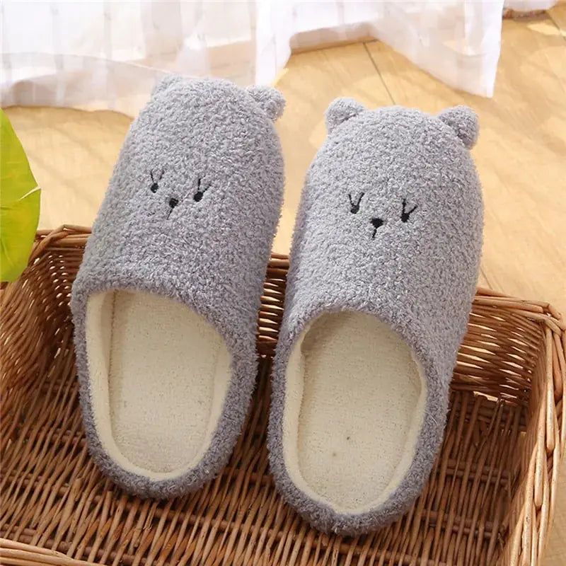 Plush Bedroom Cotton Fluffy Slippers Kia Day Design