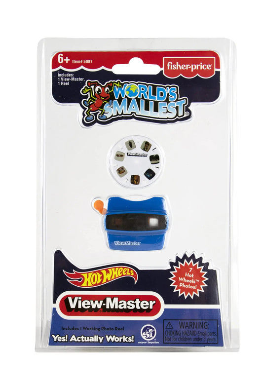 Worlds Smallest Hot Wheels ViewMaster Blue - - ViewMaster