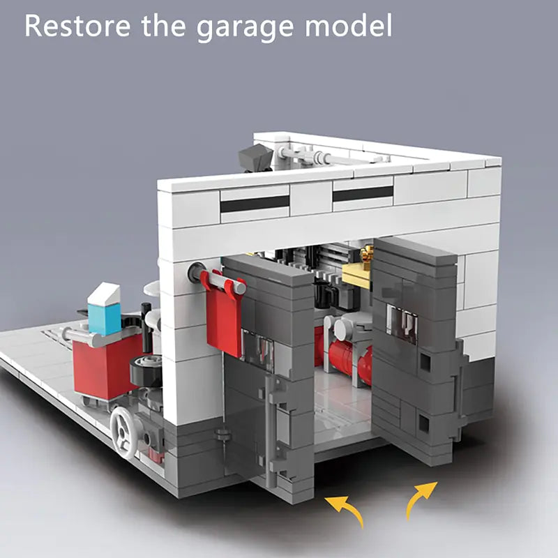 Building Block Garage Car Toys Kia Day Design