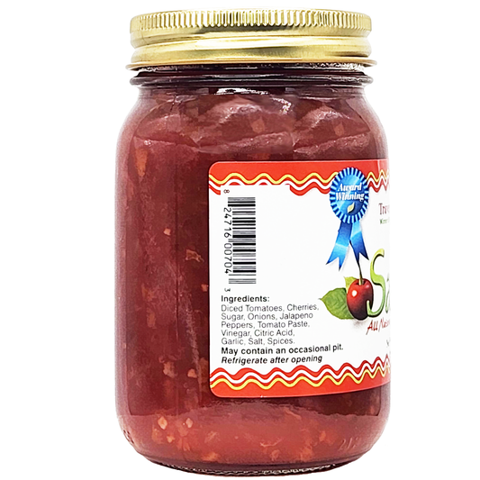 Cherry Salsa - Medium 16 oz - - Gourmet Salsa