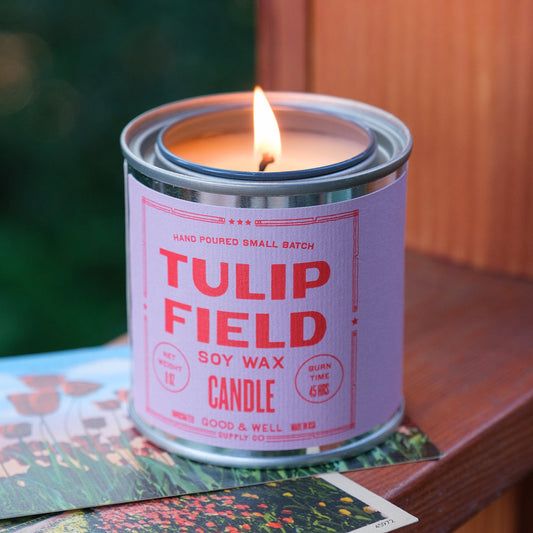 Tulip Field Happy Place Candle - - Candles