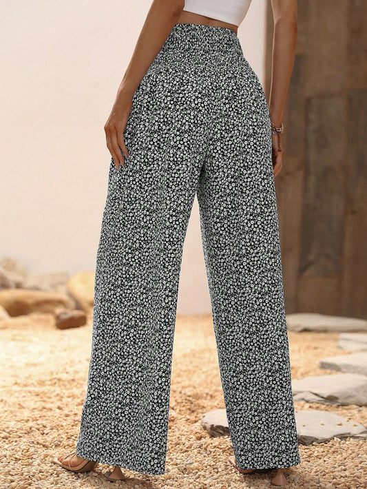 Floral Wide Leg Pants - Kia Day Design