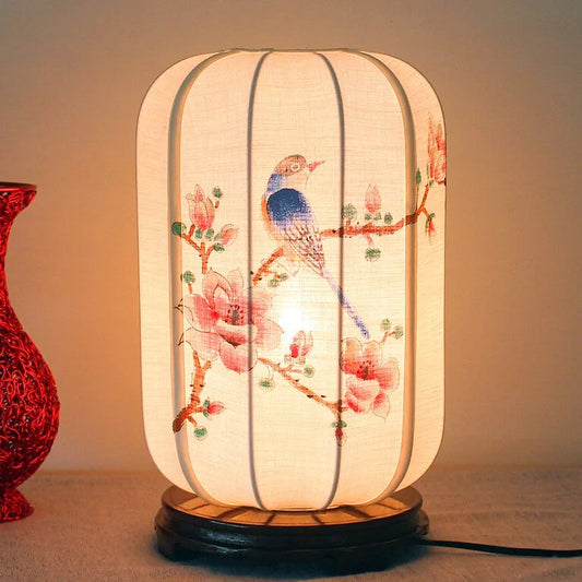 Stylish Hand-Painted Desk Lamp Kia Day Design