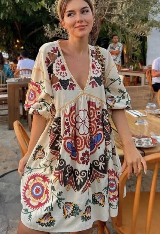 Floral Smock Dress Kia Day Design