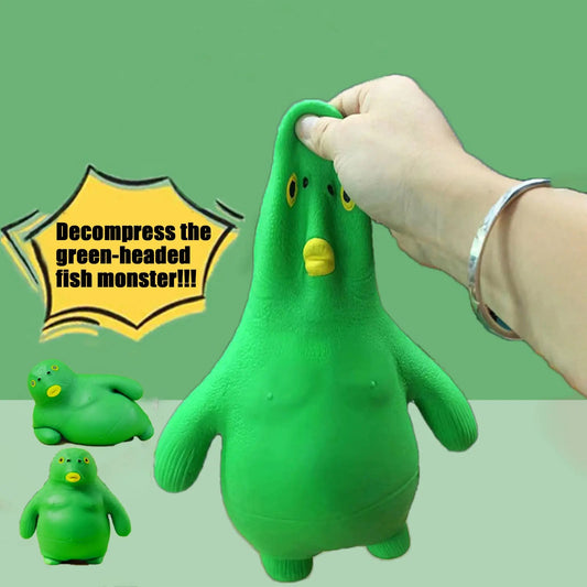 Green Head Fish Squeeze Toy Kia Day Design