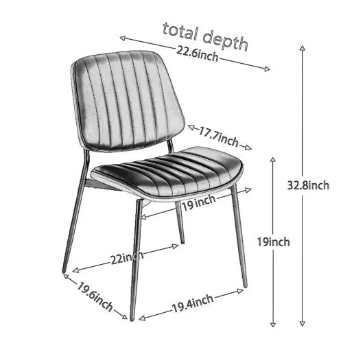 Dining Chairs Set Of 2 Mid Century Modern Retro Faux Leather Chair With Walnut Bentwood Back Upholstered Seat Metal Legs Adjustable Foot For Kitchen Dining Room Chairs Kia Day Design