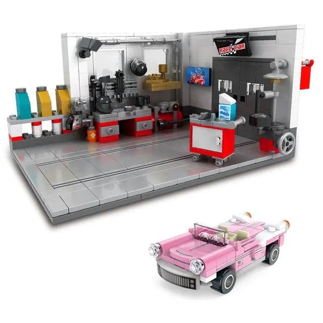 Building Block Garage Car Toys Kia Day Design
