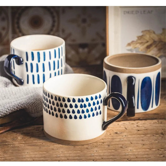 Japanese Style Hand Painted Ceramic Mugs - Kia Day Design