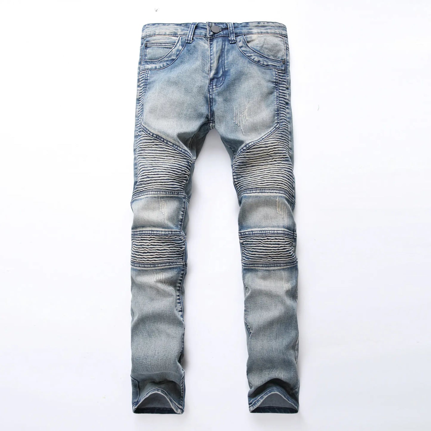 Wrinkled Foot Pants - - jeans