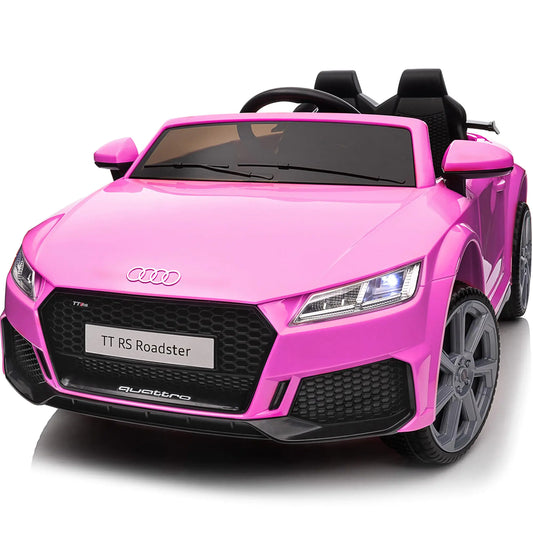 Pink Electric Audi 6V Kids Ride on Car Toy for Toddlers with Remote - - electric car