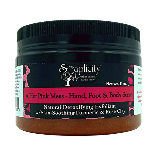 A Hot Pink Mess Hand, Foot & Body Sugar Scrub - - Body Scrub