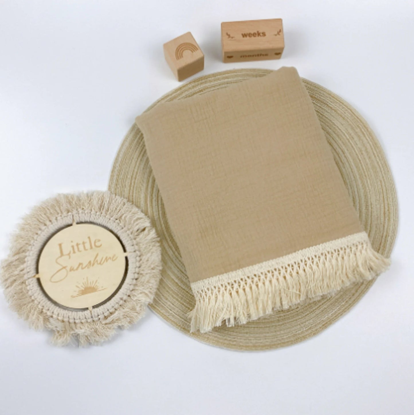 Cute Bear Muslin Cotton Baby Blanket Kia Day Design